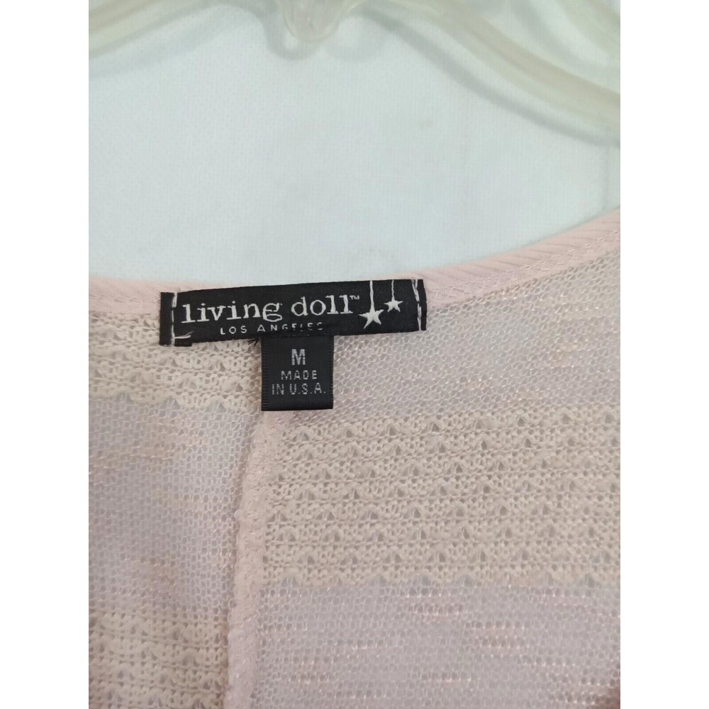Living Doll Women Medium Lightweight Knit Sweater‎ Pink - Picture 6 of 9